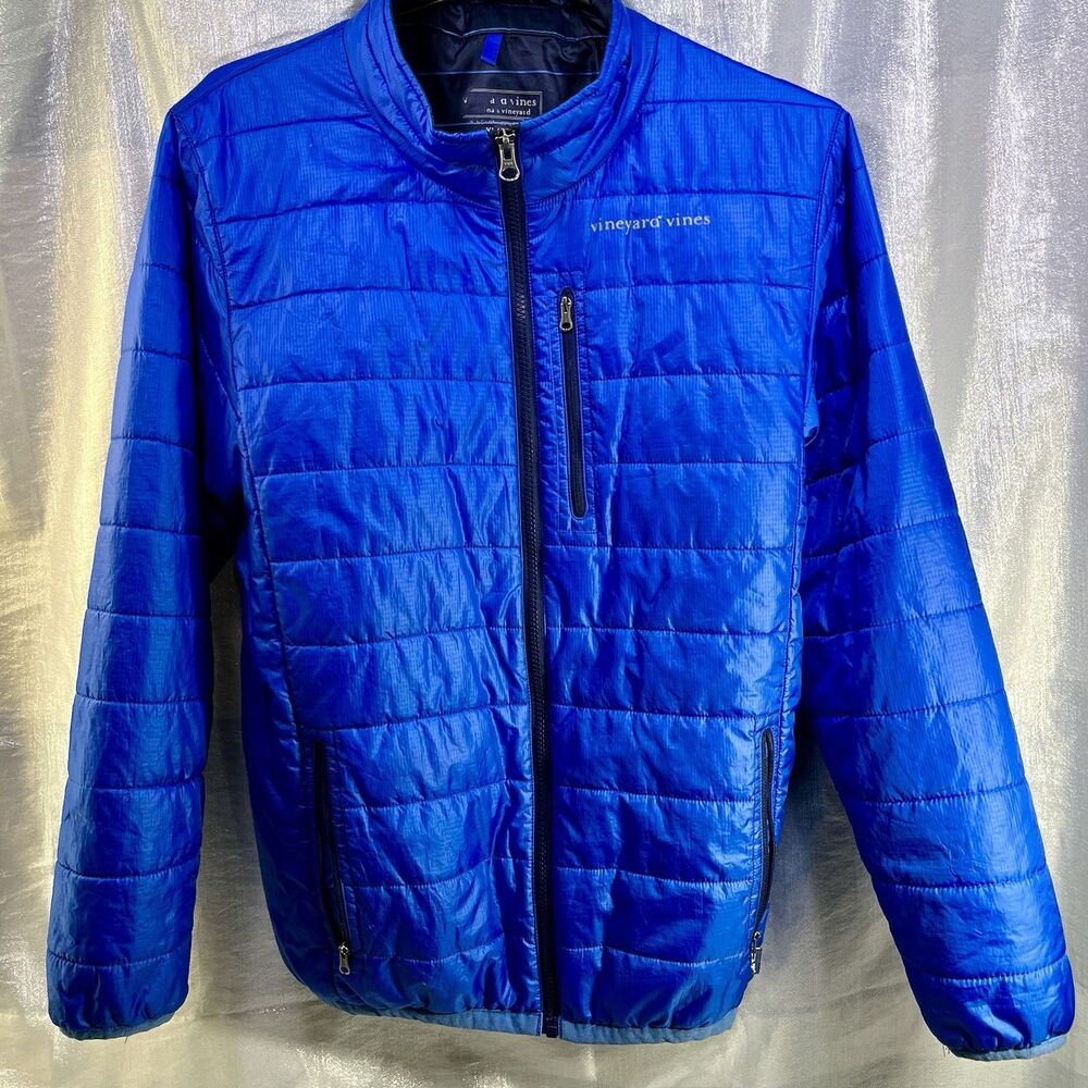 VINEYARD VINES Packable Blue Puffer Jacket Unisex Youth XL (20)